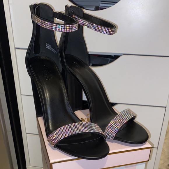 Charoltte Russe Black Ankle Sandles - Picture 1 of 4